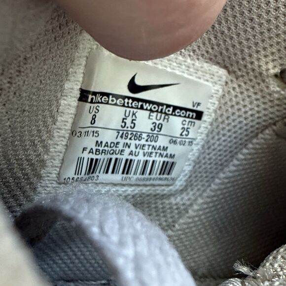 Nike Air Force 1 String High Top Sneakers Shoes Women 8 Suede Gum 749266-200 - Picture 8 of 10